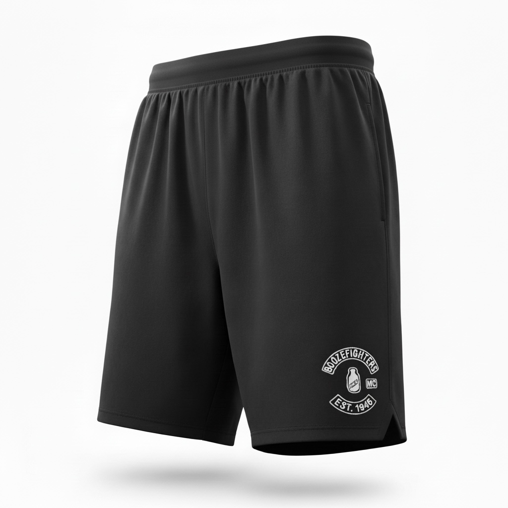 Patch Embroidered Gym Shorts